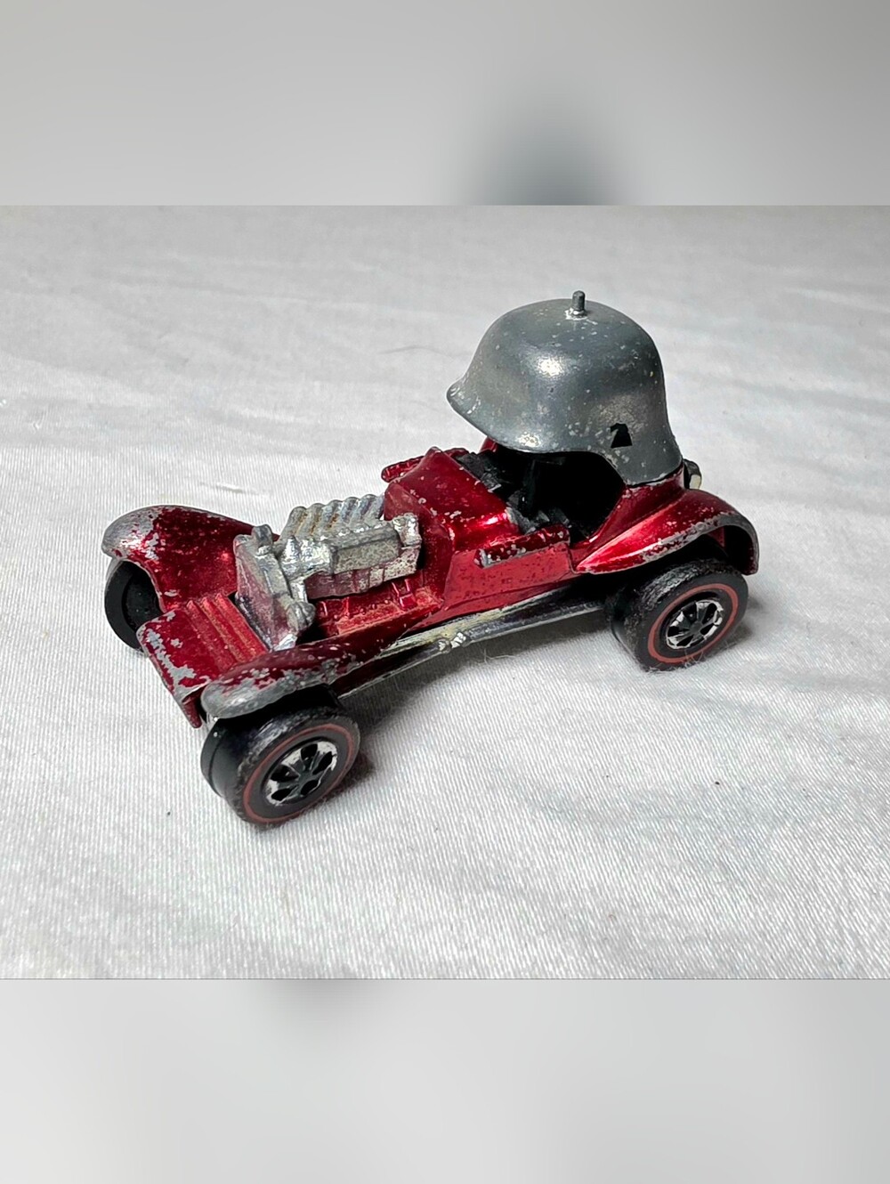 Vintage 1969 Hot Wheels Redlined Red Baron Made In Hong Kong rare diecast car